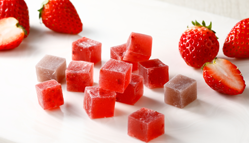 ２０２３年４月１日オープン！ユニモちはら台店限定・オープン記念商品の、苺と小豆の琥珀糖。